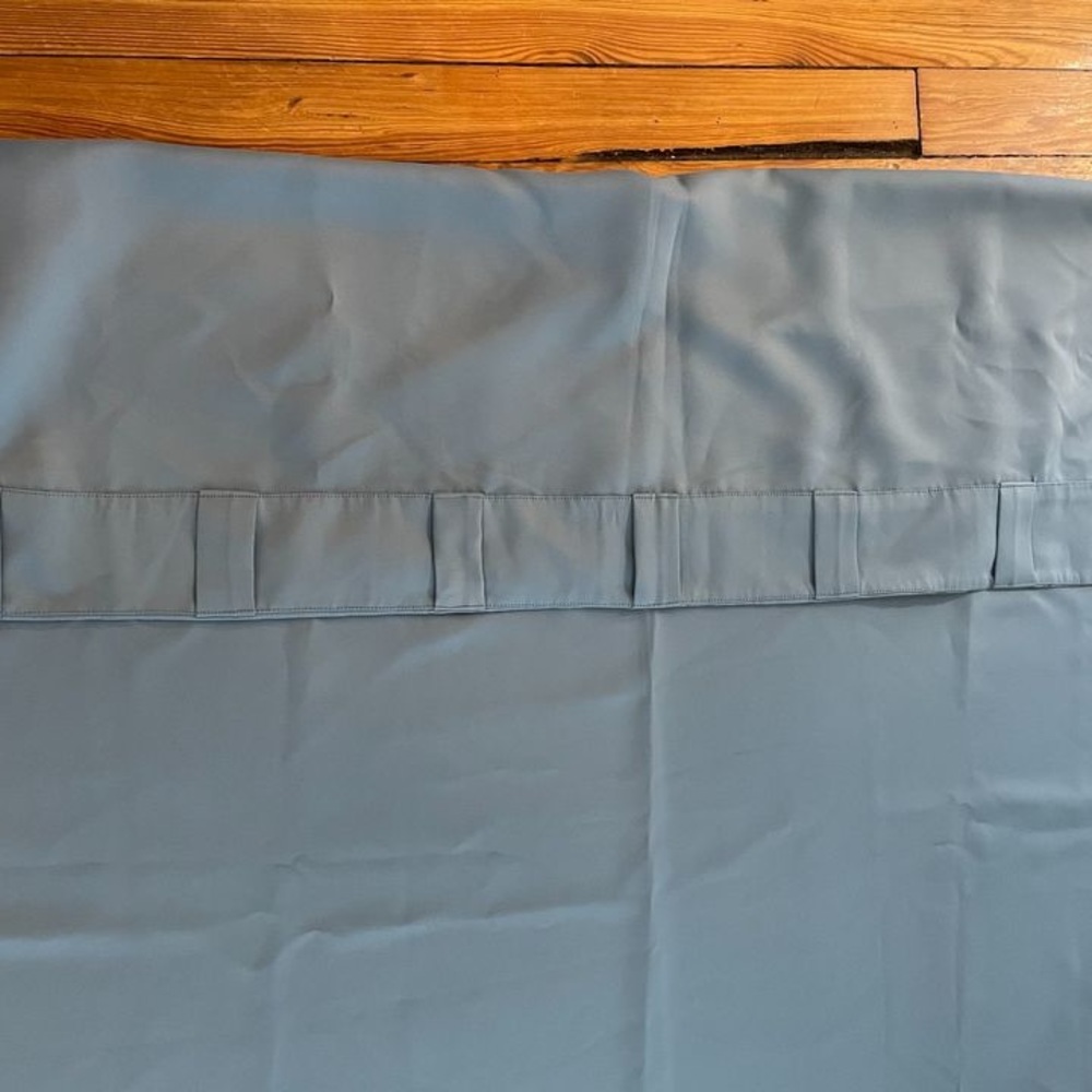 Light Blue Black Out Drapes - Picture 2 of 4